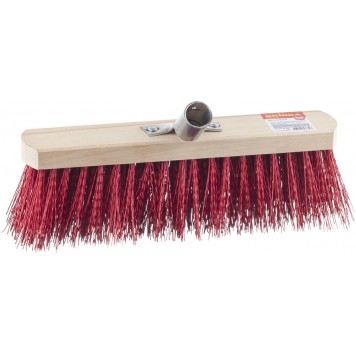 39193-30 | Щетка уличная без ручки, буковая колодка, жесткая щетина, с металлическим держателем для черенка, 30см, GRINDA EURO-0