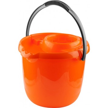 39312 | Ведро, пластиковое для непищевых продуктов, с держателем МОП, 12л, DEXX-0