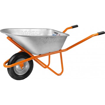 39904 | Тачка строительная, 90 л, грузоподъемность 180 кг, СИБИН-0