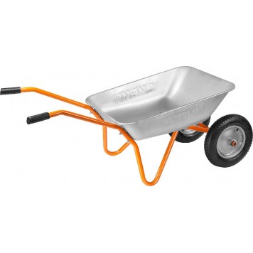 39909 | Тачка садовая двухколесная, 65 л, грузоподъемность 100 кг, СИБИН-3