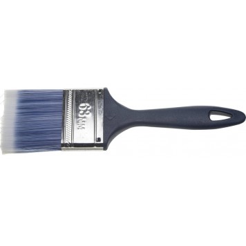 4-01013-063 | Кисть плоская, искусственная щетина, пластмассовая ручка, 63мм, ЗУБР МАСТЕР-0