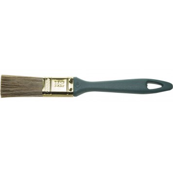 4-01014-025 | Кисть плоская, смешанная щетина, пластмассовая рукоятка, 25мм, КП-14, ЗУБР МАСТЕР-0