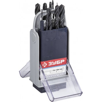 4-29605-H10-SB | Набор сверл по металлу 10 шт (d=1-10 мм), быстрорежущая сталь, класс В, ЗУБР-0