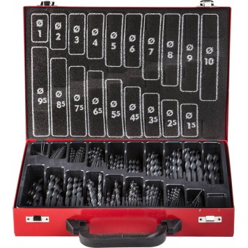 4-29605-H370-M | Набор сверл по металлу 370 шт (d=1-10 мм), быстрорежущая сталь, класс В, ЗУБР ТЕХНИК-0