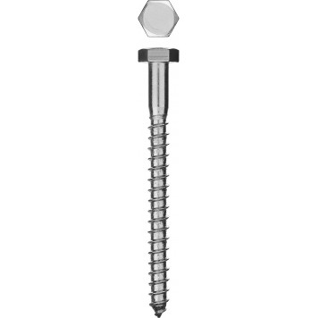 4-300451-06-080 | Шурупы с шестигранной головкой (DIN 571), 80 х 6 мм, 70 шт, ШДШ, ЗУБР МАСТЕР-0