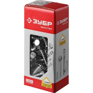 4-300451-08-040 | Шурупы с шестигранной головкой (DIN 571), 40 х 8 мм, 80 шт, ШДШ, ЗУБР МАСТЕР-3