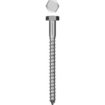 4-300451-08-080 | Шурупы с шестигранной головкой (DIN 571), 80 х 8 мм, 50 шт, ШДШ, ЗУБР МАСТЕР-0