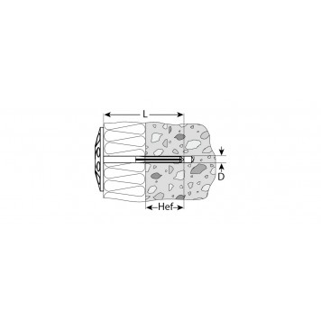 4-301525-10-090 | Дюбель для изоляционных материалов полипропиленовый, металлический стержень, 10 x 90 мм, 400 шт, ЗУБР-1