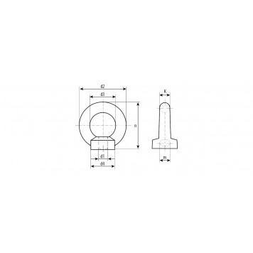 4-304325-12 | Рым-гайка DIN 582, М12, 10 шт, оцинкованная, ЗУБР ПРОФЕССИОНАЛ-2