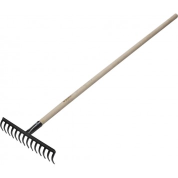 4-39583-14 | Грабли садовые с черенком, 14 прямых зубцов, ЗУБР-0
