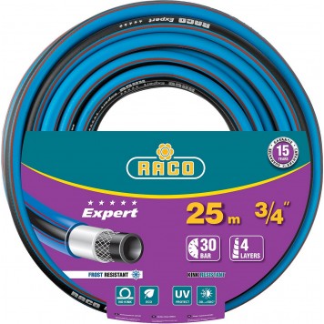 40302-3/4-25_z01 | Шланг поливочный, 30атм., армированный, 4-х слойный, 3/4"x25м, RACO EXPERT-0