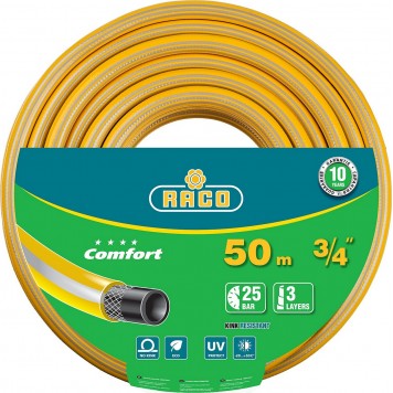 40303-3/4-50_z01 | Шланг поливочный, 25атм., армированный, 3-х слойный, 3/4"х50м, RACO COMFORT-0