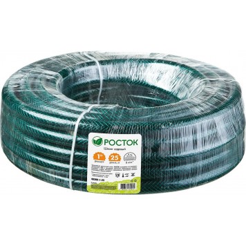 40308-1-25 | Шланг поливочный, 8 атм., армированный, 3-х слойный, 1"х25м, РОСТОК КЛАССИК-2