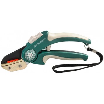 4206-53/178S | Секатор с двухкомпонентными рукоятками, с двусоставной наковаленкой, контактный, 200мм, RACO-0