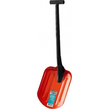 421840 | Автомобильная снеговая лопата, стальная с пластиковой рукояткой, 260 мм., СИБИН СНЕГИРЬ-4