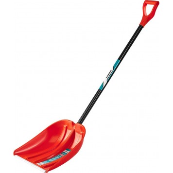 421845 | Лопата снеговая, пластиковая с алюминиевой планкой, эргономичный алюминиевый черенок, V-ручка, 410 мм., СИБИН ЛПА-410-5