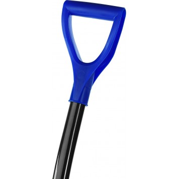 421847 | Лопата снеговая, пластиковая с алюминиевой планкой, эргономичный алюминиевый черенок, V-ручка, 500 мм., СИБИН ЛПА-500-7