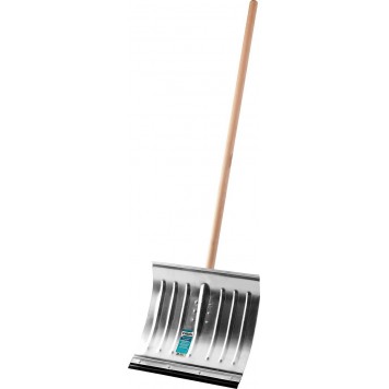 421857 | Лопата снеговая алюминиевая со стальной планкой, с деревянным черенком, 430мм, СИБИН ЛА-430-4