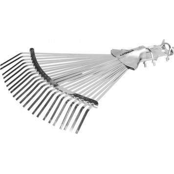 421873 | Грабли веерные регулируемые усиленные, 22 плоских зубца, GRINDA-0