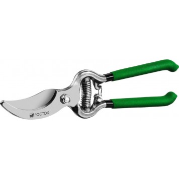 423006 | Секатор цельнокованый, с овальными рукоятками, плоскостной, 200 мм, РОСТОК PC-19-0