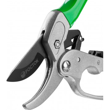 423008 | Секатор с алюминиевыми рукоятками, с эфесом, контактный, 200 мм, РОСТОК PC-33-2