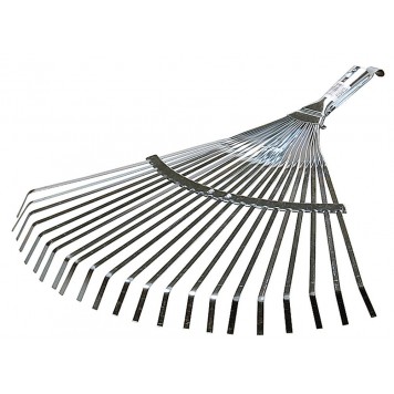 4231-53/733 | Грабли веерные регулируемые, 22 плоских зубца, гальванизир. покр., 300-450мм, RACO-0