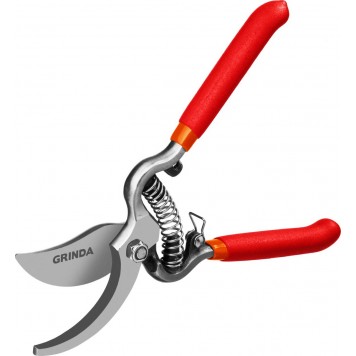 423103 | Секатор цельнокованый, плоскостной, 200мм, GRINDA G-3-6
