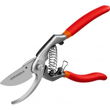 423107 | Секатор цельнокованый, с направленным под углом лезвием, 210мм, рез до 25 мм, GRINDA G-7-5