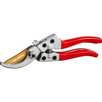 423113 | Секатор с алюминиевыми рукоятками, плоскостной, 205 мм, GRINDA G-13-0