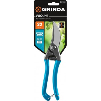 423410 | Секатор цельнокованый, плоскостной, 210 мм, GRINDA P-10-4