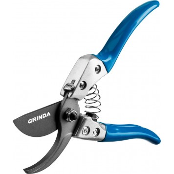 423425 | Секатор с эргономичными алюминиевыми рукоятками, плоскостной, 200 мм, GRINDA P-25-6