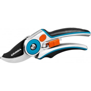 423429 | Секатор с эргономичными алюминиевыми рукоятками, плоскостной, 210 мм, GRINDA P-29-4