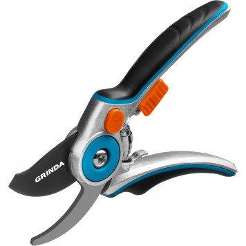 423429 | Секатор с эргономичными алюминиевыми рукоятками, плоскостной, 210 мм, GRINDA P-29-5