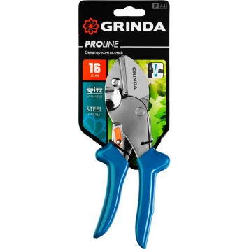 423444 | Секатор со стальными рукоятками, контактный, 190мм, GRINDA P-44-4
