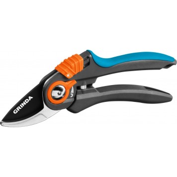 423459 | Секатор с двухкомпонентными рукоятками, плоскостной, 210 мм, GRINDA P-59-0