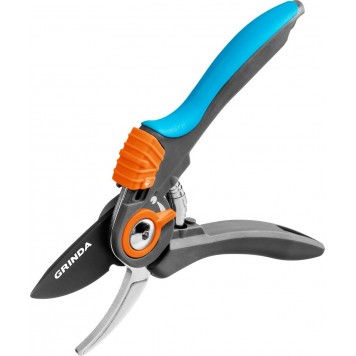 423459 | Секатор с двухкомпонентными рукоятками, плоскостной, 210 мм, GRINDA P-59-6