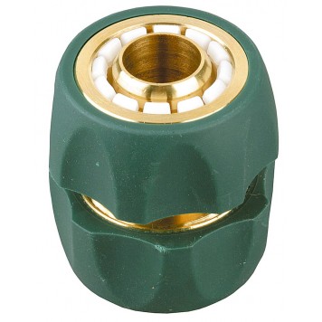 4244-55119B | Муфта (шланг-шланг), латунная с покрытием TPR, 3/4", RACO PROFI-PLUS-0