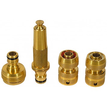 4246-55058B | Набор: Наконечник, адаптер и соединители 1/2"х3/4"х1", латунь, 5 предметов, RACO PROFI-0
