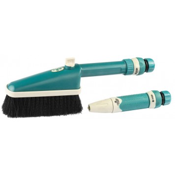 4260-55/407C | Набор для мойки: щетка, распылитель и два соединителя, 1/2", RACO-0