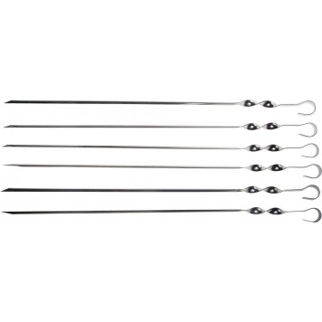 427755 | Набор: Шампуры, уголок, 450мм, 6шт в упаковке, GRINDA BARBECUE-0