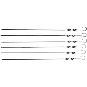 427756 | Набор: Шампуры, уголок, 550мм, 6шт в упаковке, GRINDA BARBECUE-0