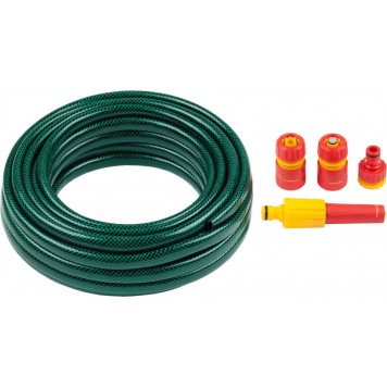 428497-1/2-15 | Набор поливочный: Шланг 1/2"x15 м, наконечник-распылитель, поливочная арматура, GRINDA-0