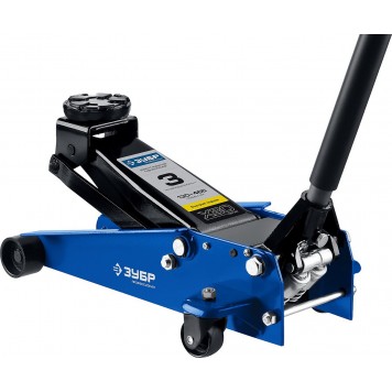 43050-3_z01 | Домкрат гидравлический подкатной, 3т, 130-465мм, ЗУБР X80-0