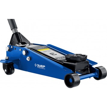 43050-3_z01 | Домкрат гидравлический подкатной, 3т, 130-465мм, ЗУБР X80-7
