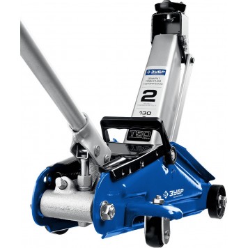 43052-2-K | Домкрат гидравлический подкатной, 2т, 130-380мм, в кейсе, T50, ЗУБР ПРОФЕССИОНАЛ-7