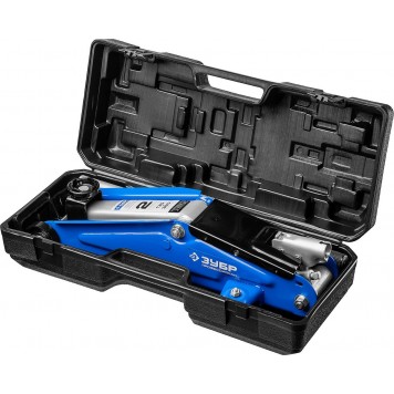 43052-2-K | Домкрат гидравлический подкатной, 2т, 130-380мм, в кейсе, T50, ЗУБР ПРОФЕССИОНАЛ-11