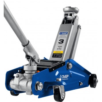 43052-3_z01 | Домкрат гидравлический подкатной, 3т, 130-410мм, ЗУБР T70-5