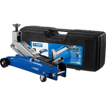 43055-3-K | Домкрат гидравлический подкатной, 3т, 192-533мм, в кейсе, T77, ЗУБР ПРОФЕССИОНАЛ-0