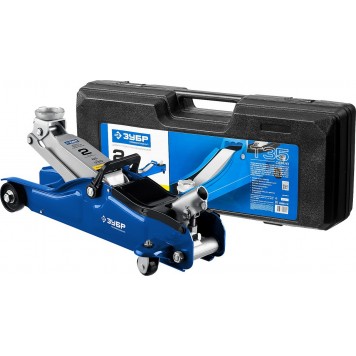 43056-2-K | Домкрат гидравлический подкатной, 2т, 85-330мм, в кейсе, T35, ЗУБР ПРОФЕССИОНАЛ-0