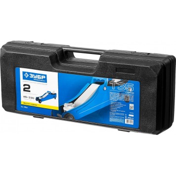 43056-2-K | Домкрат гидравлический подкатной, 2т, 85-330мм, в кейсе, T35, ЗУБР ПРОФЕССИОНАЛ-4